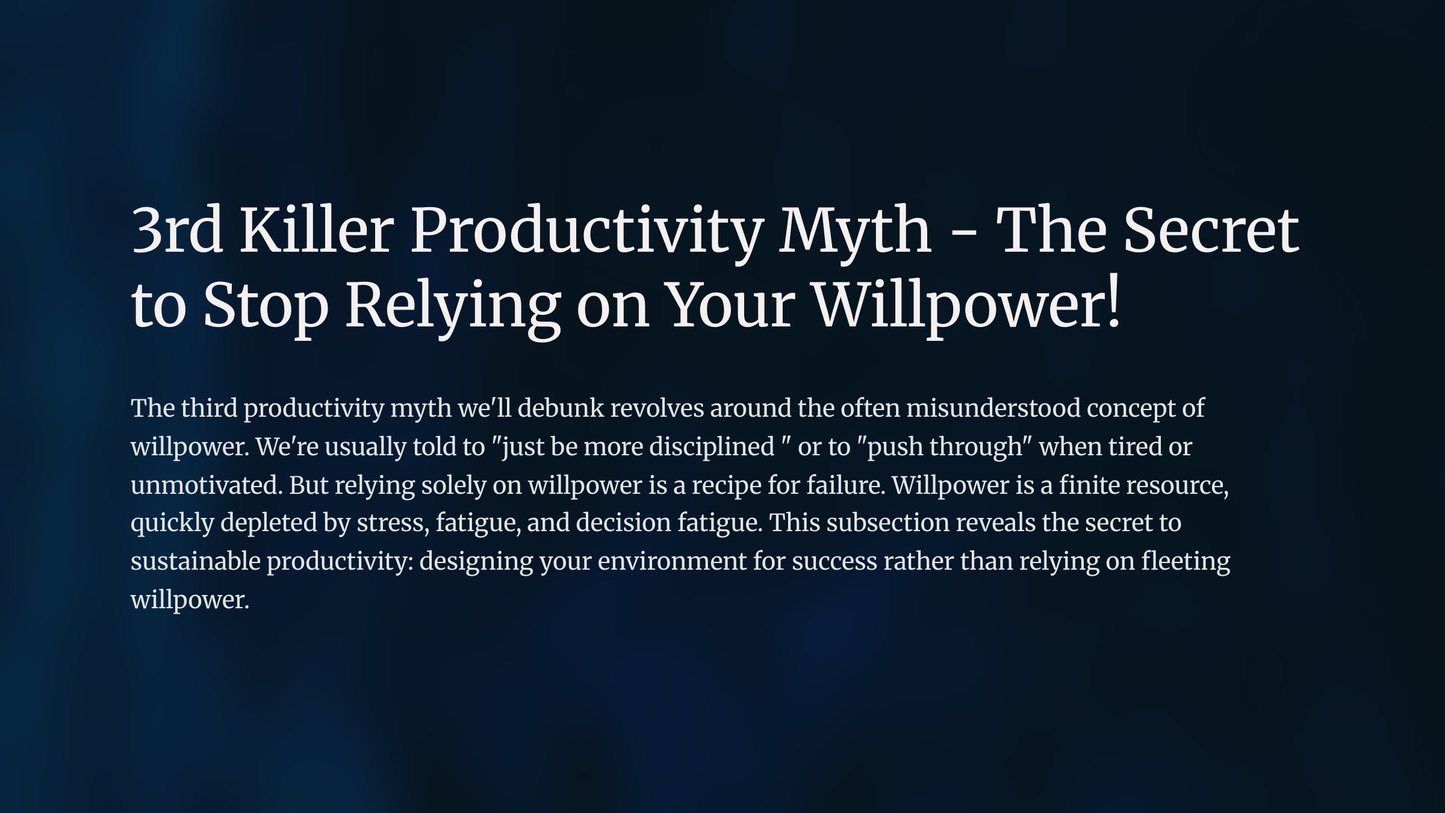 productivity guide