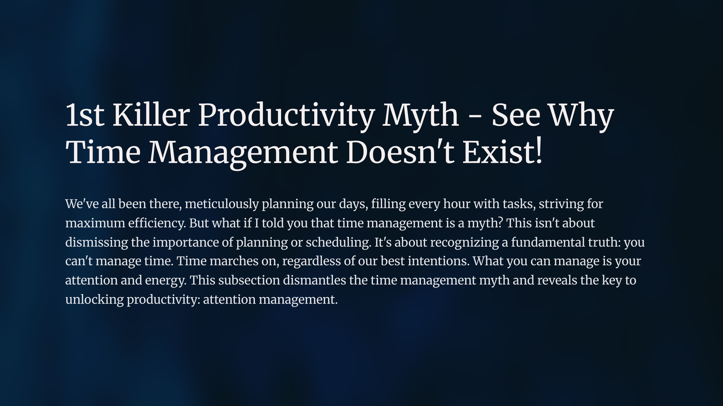 productivity guide,