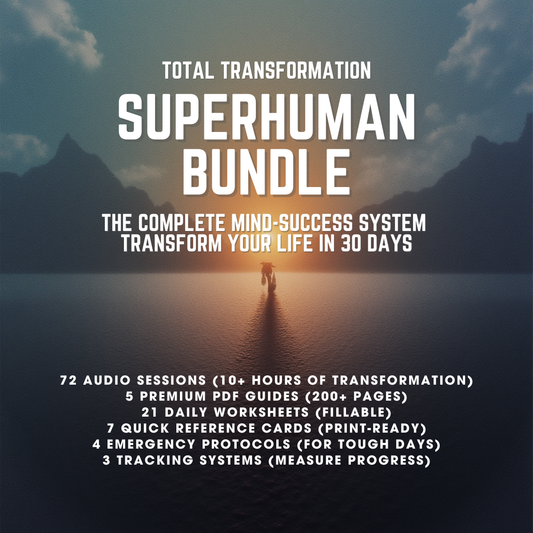 Superhuman Bundle | Complete Mind Transformation System | 3-Day + 21-Day Programs + 5 Bonuses