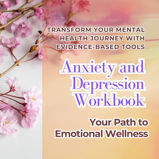Anxiety & Depression Workbook: Your Path to Emotional Wellness | Digital CBT Exercises | Self-Help Guide | Printable Worksheets